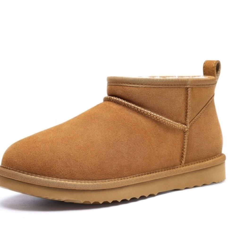Bebealy Girls Tan Suede Ankle Boots -New!